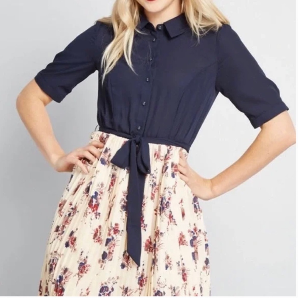 ModCloth Adored Duet A-Line Dress